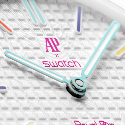 AP® x Swatch® Royal Pop Watch - HUIT BLANC