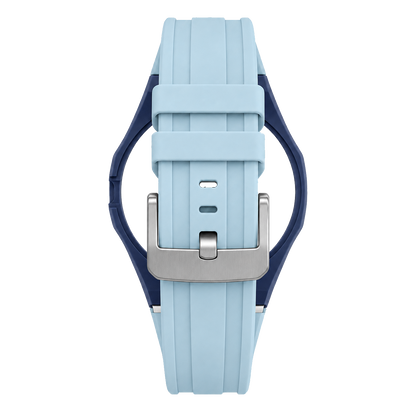 Silicone Bracelet | Navy & Ice Blue